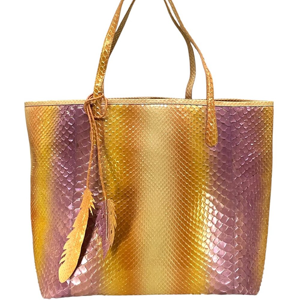 NANCY GONZALEZ Large Erika Python Tote NEW - image 1